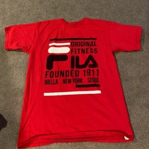 red fila tshirt